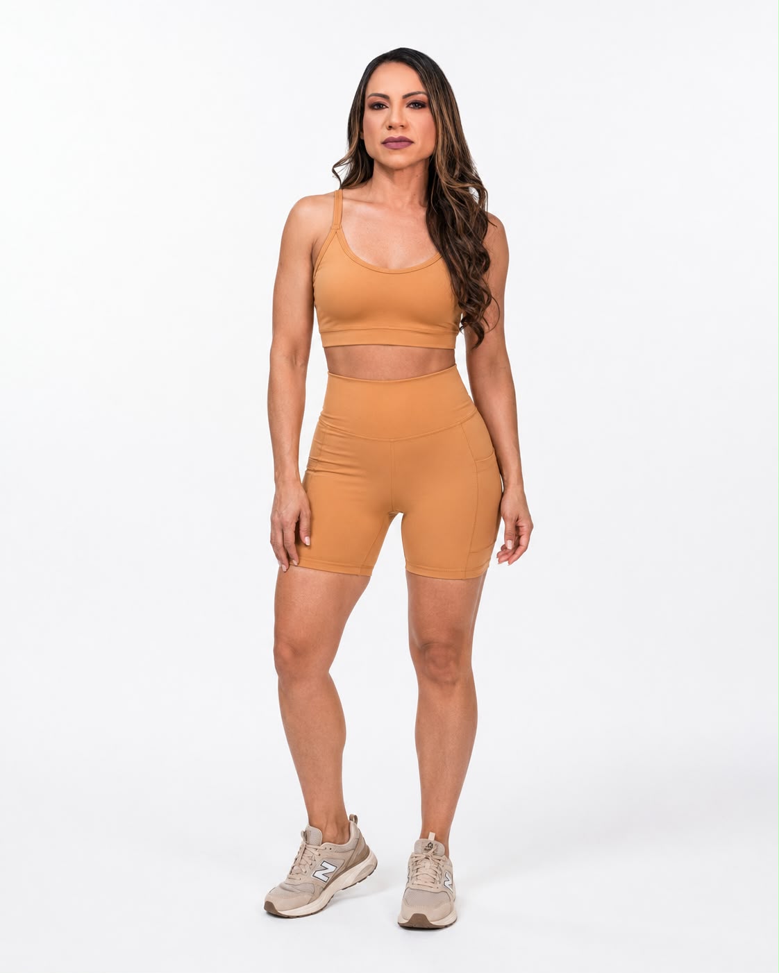 Conjunto Fitness Caramelo